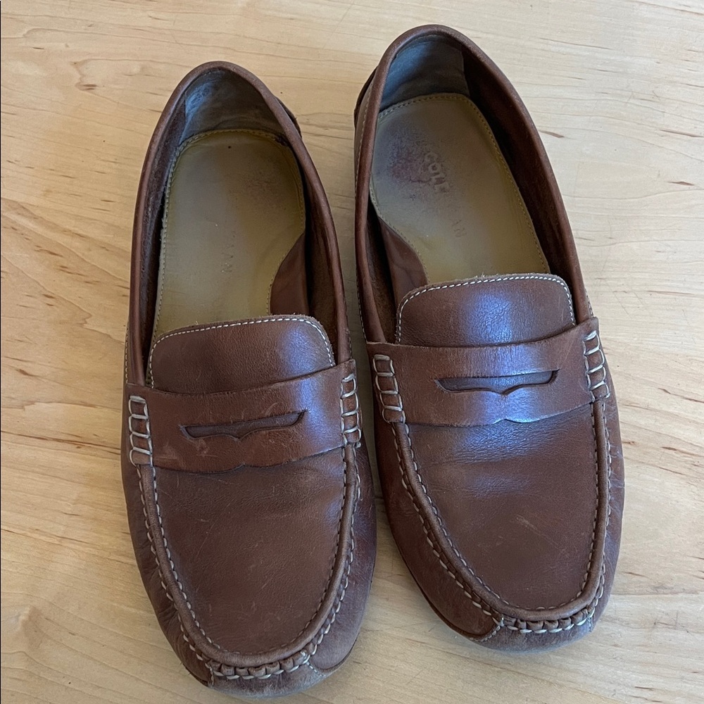 Cole‎ Hahn Men's Brown Leather Loafers